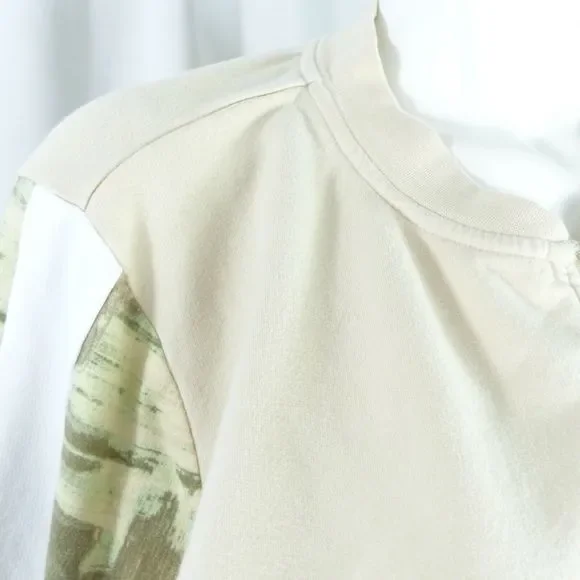 Denim & Co. Active Bomber Jacket with Print Detail NEW STONE 1X A354160 - Picture 8 of 8